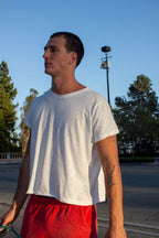 Bone Plain Slub Tee