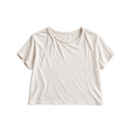 Bone Plain Slub Tee