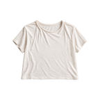 Bone Plain Slub Tee