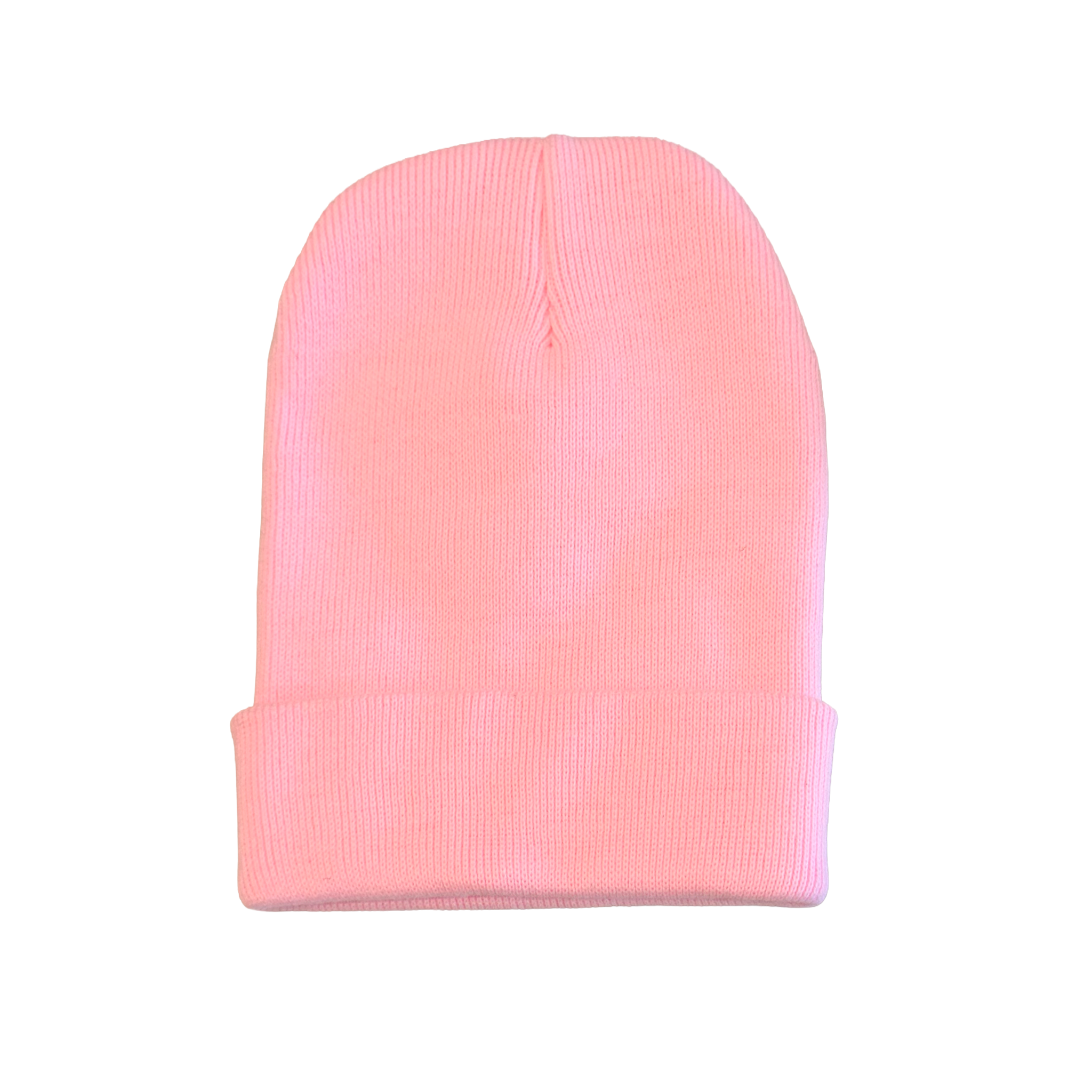 BLACK ON PINK BEANIE