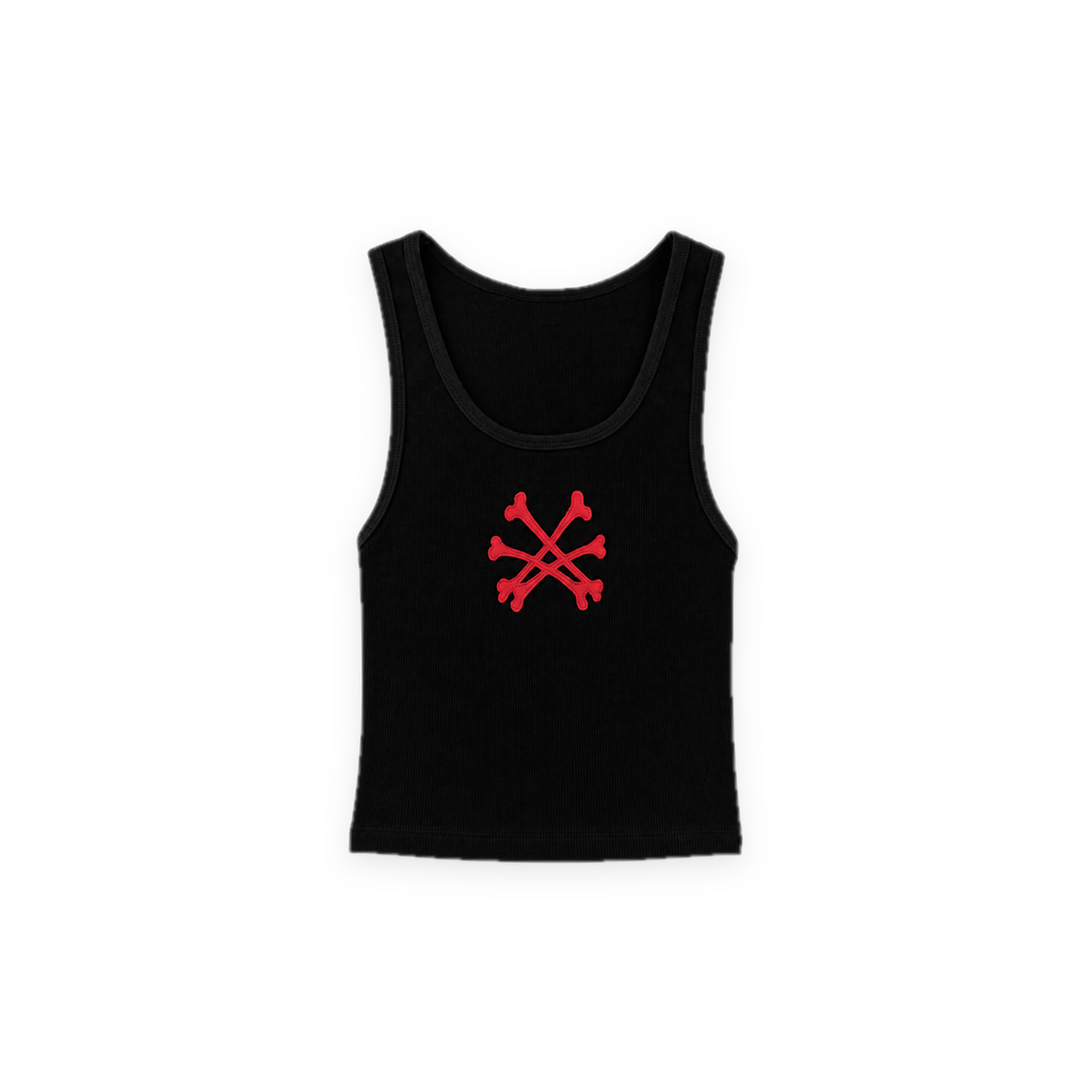 Red On Black Top front, pressed