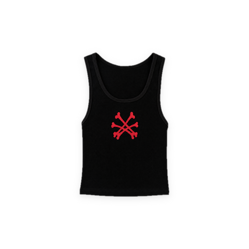 Red On Black Top front, pressed